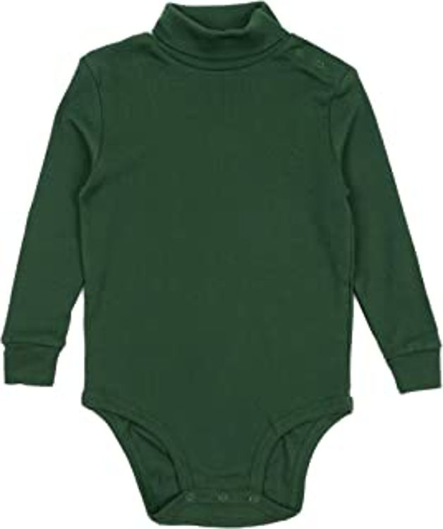 Picture of 80040 100% Cotton Thermal Turtlenecks Bodies Babies GREEN